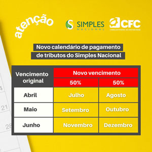 Prorrogado Prazo para Pagamento dos Tributos Federais Estaduais e Municipais no Âmbito do Simples Nacional