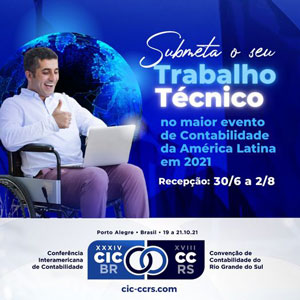 Submissão de Trabalho Técnico à “XXXIV Conferência Interamericana de Contabilidade” e “XVIII Convenção de Contabilidade do RS”: Prazo Começa em 30/06
