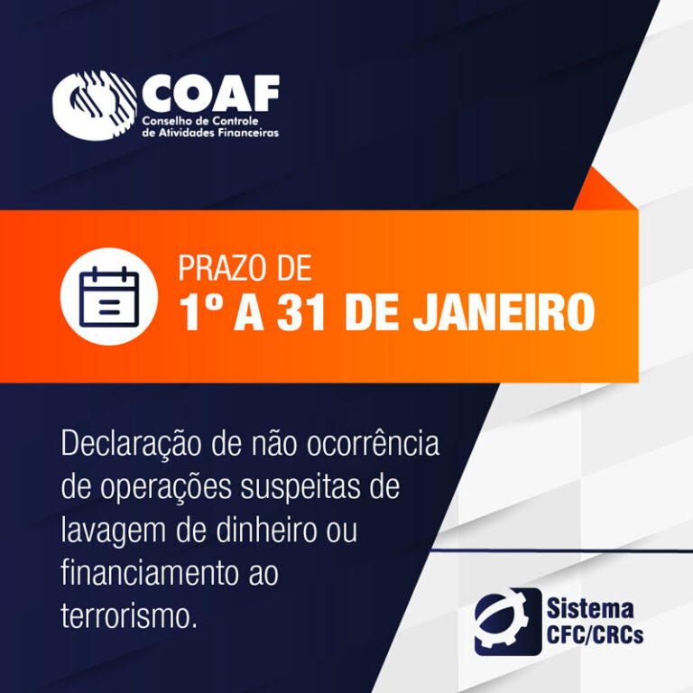 Coaf Prazo Para A Entrega Da Declara O De N O Ocorr Ncia De