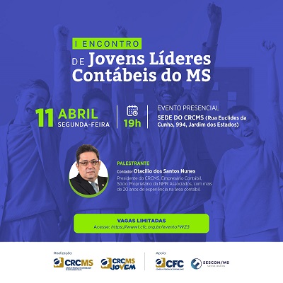Hoje, 11/04, às 19h: 1º Encontro de Jovens Líderes Contábeis do MS