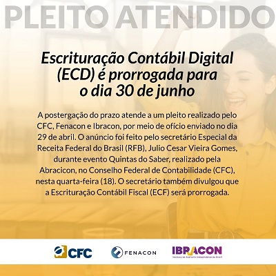 Prazo de Entrega da Escrituração Contábil Digital (ECD) Foi Prorrogado para 30/06