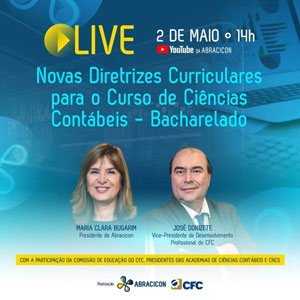 Hoje, Dia 02/05, às 13h(MS): Live Sobre Novas Diretrizes do Curso de Ciências Contábeis. Participe!