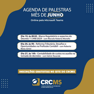CRC em Movimento: Confira  a Agenda de Palestras On-Line Programadas para o Mês de Junho/2024