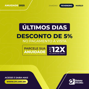 Anuidade 2025: Oportunidade de Desconto por Antecipação de 5% Está Terminando!