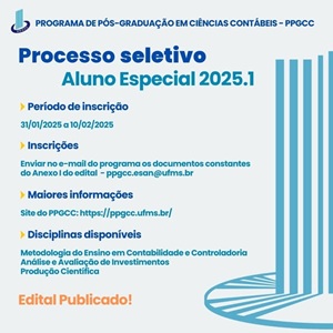 UFMS Está com Inscrições Abertas para Processo Seletivo de Aluno Especial 2025.1. 10/02 é o Último Dia para Inscrições!