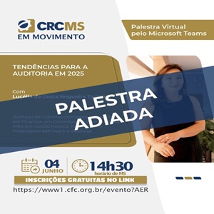 Comunicado: Palestra Adiada