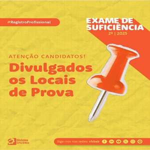Divulgados os Locais de Prova da 2ª edição do Exame de Suficiência 2025