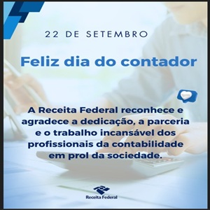 Receita Federal: 22/09 – Feliz Dia do Contador!