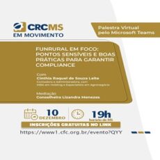 10/12, 19h(MS): Palestra “FUNRURAL em Foco: Pontos Sensíveis e Boas Práticas para Garantir Compliance”