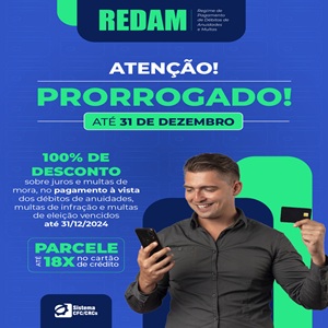 REDAM: Até 31/12 Regularize Débitos com o CRCMS com Até 100% de Desconto