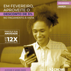 Anuidade 2026 pague até dia 28/02 e aproveite 5% de desconto no pagamento à vista Anuidade 2026 pague até dia 28/02 e aproveite 5% de desconto no pagamento à vista