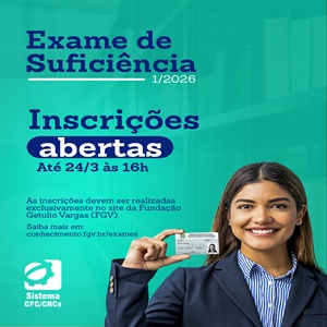 Inscrições Para o 1º Exame de Suficiência de 2026 Podem Ser Feitas Até 24/03
