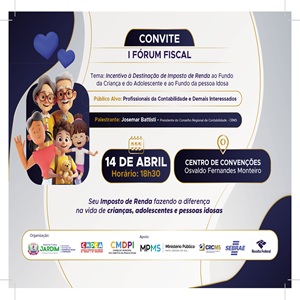 14/04: I Fórum Fiscal “Destinar para Transformar” em Jardim/MS