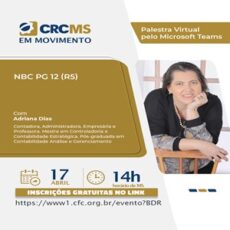 17/04, às 14h(MS): Palestra “NBC PG 12 (R5)”. Participe! 17/04, às 14h(MS): Palestra “NBC PG 12 (R5)”. Participe!