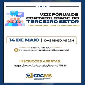 Inscrições Abertas para “VIII Fórum de Contabilidade do Terceiro Setor”: Será Presencial e Online. Participe!