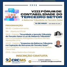 Acontecerá, Hoje, Dia 14/05, o “VIII Fórum de Contabilidade do Terceiro Setor”. Não Perca! Acontecerá, Hoje, Dia 14/05, o “VIII Fórum de Contabilidade do Terceiro Setor”. Não Perca!