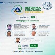 25/06: Curso “Reforma Tributária do Consumo – Módulo 5: Obrigações Acessórias”. Inscrições Gratuitas! 25/06: Curso “Reforma Tributária do Consumo – Módulo 5: Obrigações Acessórias”. Inscrições Gratuitas!