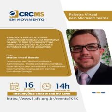 16/06, às 14h(MS): Palestra “INPAS (IFR4NPO): Perspectivas para Organizações Religiosas e Entidades sem Fins Lucrativos” 16/06, às 14h(MS): Palestra “INPAS (IFR4NPO): Perspectivas para Organizações Religiosas e Entidades sem Fins Lucrativos”