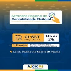 01/09 – Seminário de Contabilidade Eleitoral/1º Encontro: Prestação de Contas 2026 e Relatórios Financeiros de 72 Horas