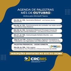 Inscrições Abertas para as Palestras do CRC em Movimento  em Outubro. Não Perca!