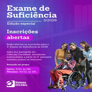 Inscrições Abertas para 3ª Edição Inédita do Exame de Suficiência em 2026