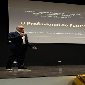 Contador Josemar Battisti Profere Palestra para Acadêmicos em Simpósio da UFMS Pantanal