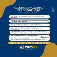 Inscrições Abertas para as Palestras do CRC em Movimento  em Outubro. Não Perca!